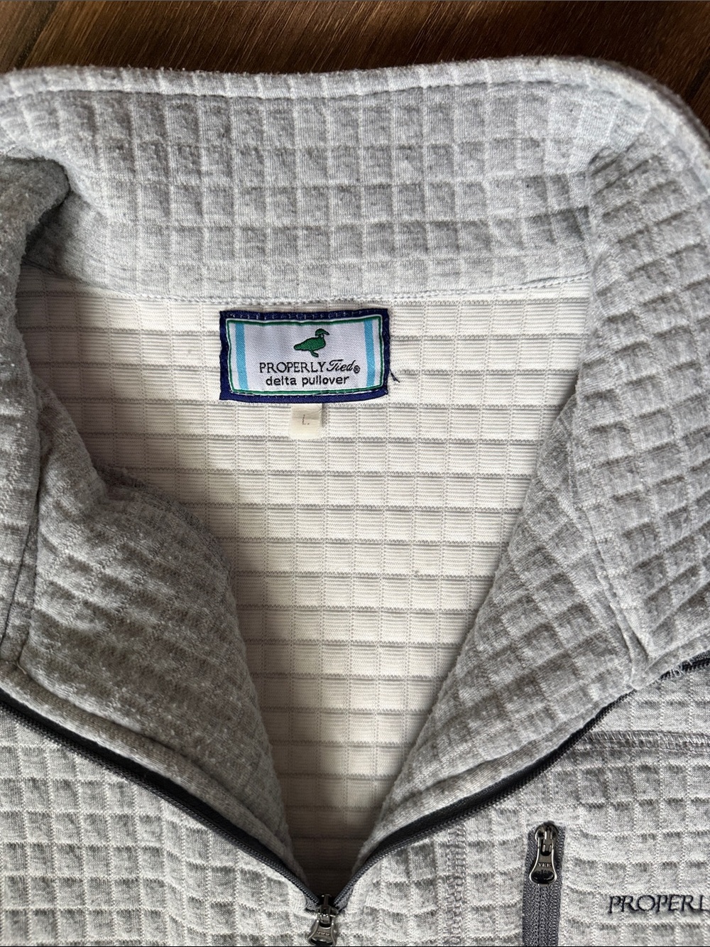 Properly Tied Delta Pullover, Size L - Picture 3 of 4
